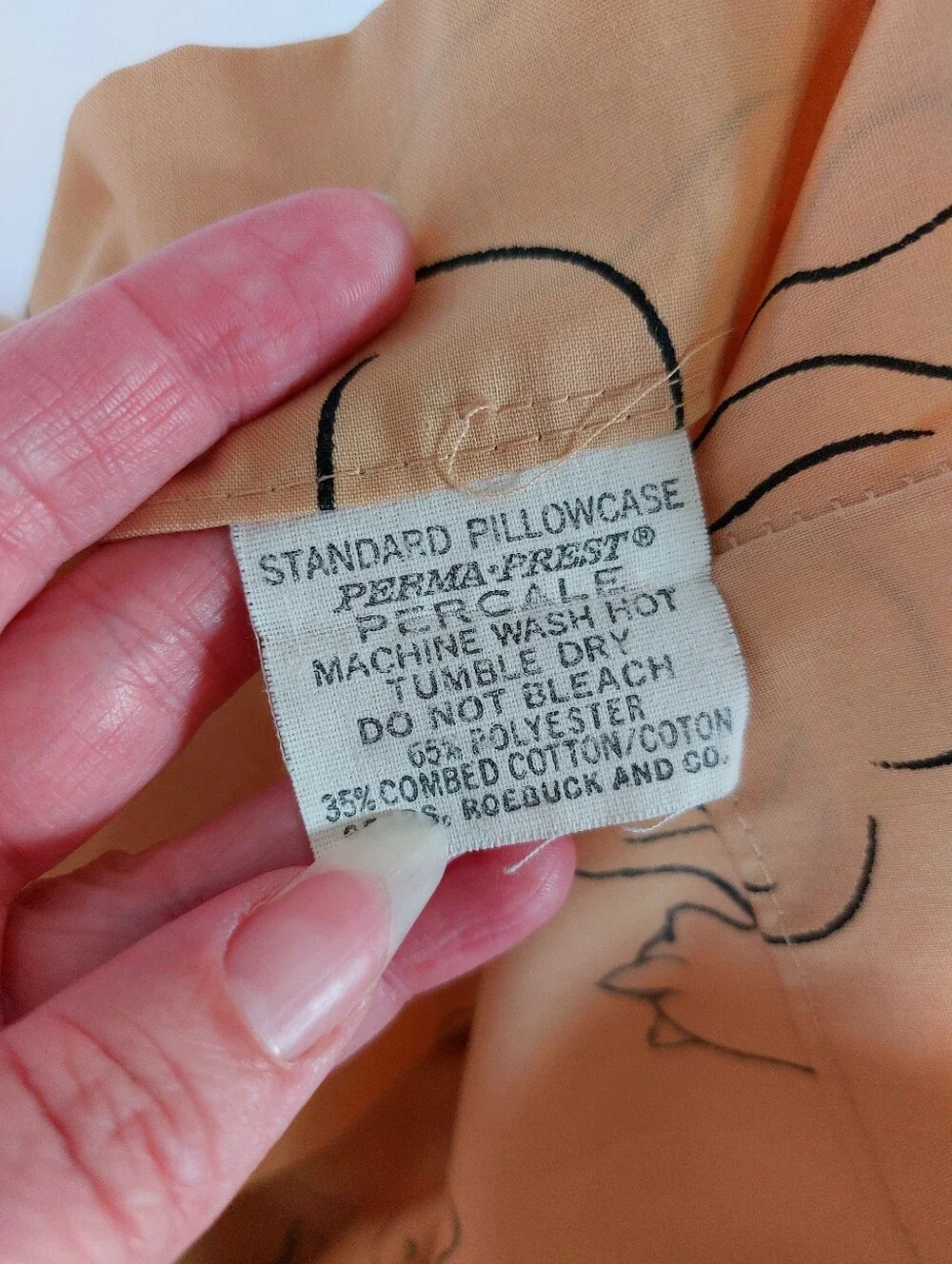 Alex West Whispurr Springmaid Cat Twin Sheets 2 Pillowcases Vintage Percale
